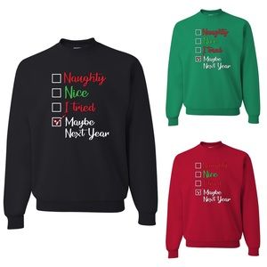 Naughty Nice Next Year Ugly Christmas Sweater